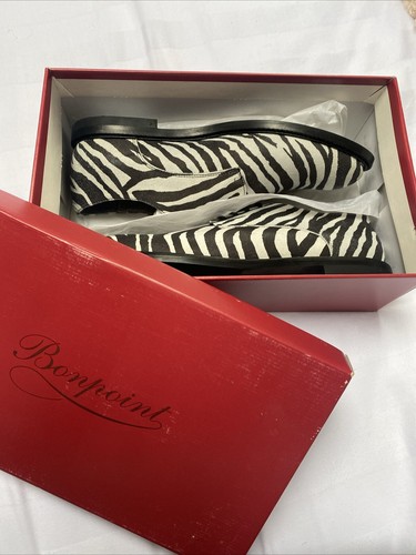 Bonpoint zebra suede - zebra, leather