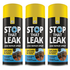 3 X 400ML Leak Repair Spray Gutter Window Roof Sealer Black Stop That Leak Seal