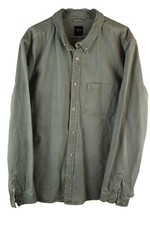 ZARA Grey Long Sleeve Shirt size XL Mens Denim Casual Outdoors Outerwear