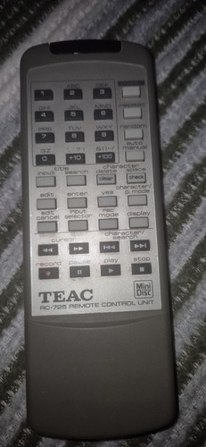 Genuine teac 725 minidisc - rc-725,