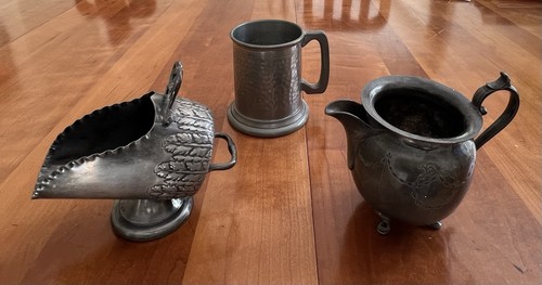 Pewter pieces sugar - 3,