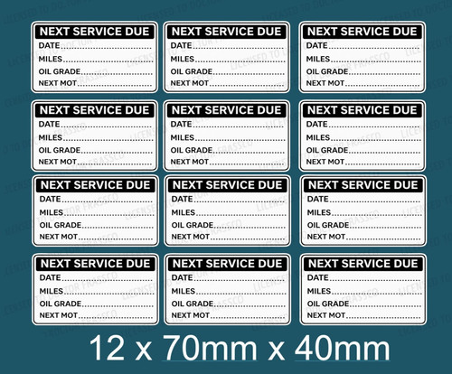 Sticker next service car van - next,