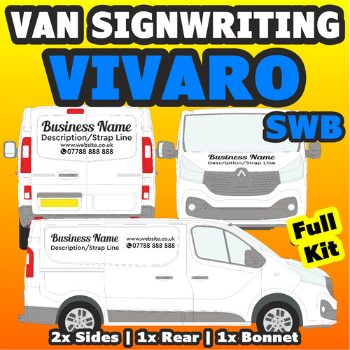 Vauxhall vivaro van sign - vauxhall,