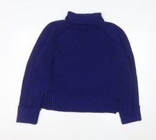 Jaeger Women Blue Roll Neck