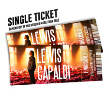 Lewis Capaldi Mock Ticket UK Tour | Personalized Gift Reveal | Souvenir