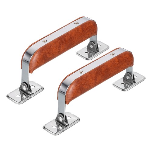 Leather handle 2pcs metal - handle,,
