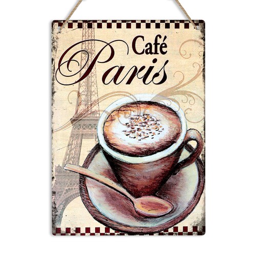 Cafe paris vintage - cafe, metal