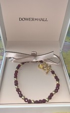 dower and hall bracelet “love You” ?⭐️BNIB LARGE (sold Out) , Garnet Superb