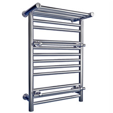 OSLO Bathroom Heated Towel Rail With Shelf Clearance – Sale - DR-AVFL-02