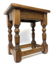 Antique Style Oak Joint Stool