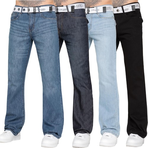 Kruze mens bootcut jeans wide - bootcut,