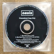 Oasis CD Be Here Now Live Dj Intro Promo UK Creation Label 1997