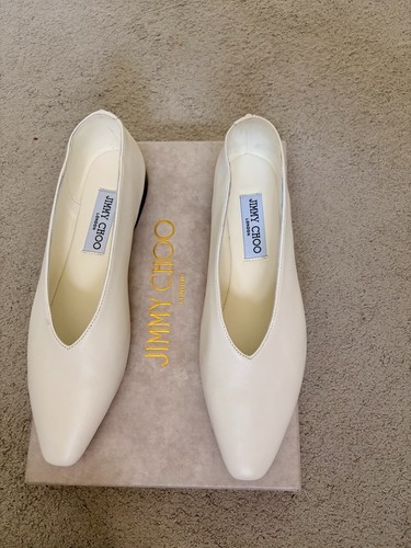 Jimmy choo white leather shoes - choo,