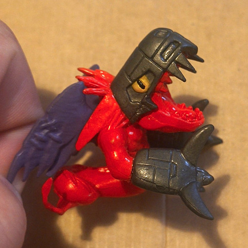 Digimon red purple black - red, &