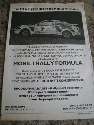 Mobil rally formula collins - mobil, 1