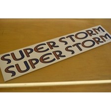 ELDDIS Superstorm - (STYLE 2) - Caravan Side Name Stickers Decal Graphics - PAIR