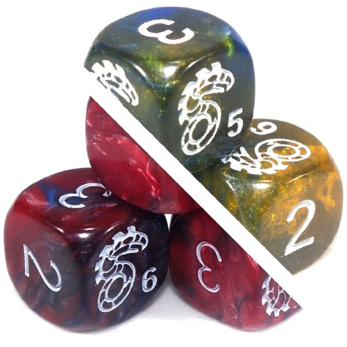 Shadowrun rpg dice purple - rpg, (purple/red