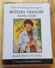 Audio Book DAVID COOK Hetty Wainthropp Investigates MISSING PERSONS on 2 x cass