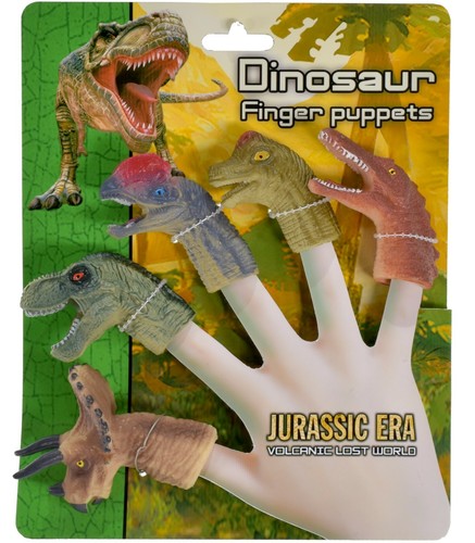 5pcs dinosaur animal finger - 5pcs,