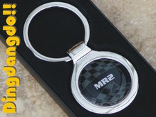 ID Tag Alloy Chrome Keyring Labelled For Toyota MR2 Key Ring Gift