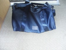 Jack Wills Navy Blue Gym Duffel Holdall Travel Bag Top Handle Shoulder Strap