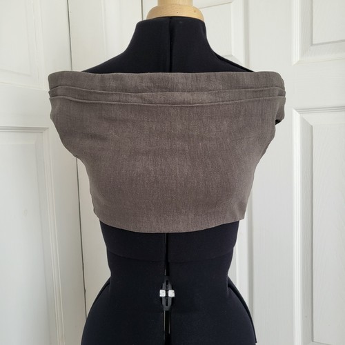 Zara grey off shoulder crop - ,