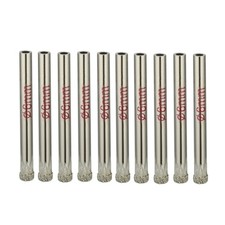 10Pcs 6mm Diamond Coated Hole