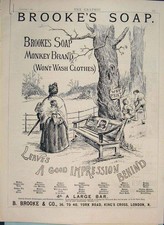 Original Old Antique Print