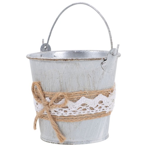 Dark grey sturdy iron flower - dark,