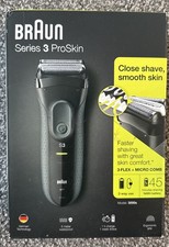 Braun Series 3 ProSkin Model 3000s Electric Shaver used.