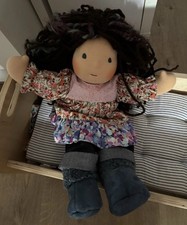 Bamboletta Dolls Waldorf Doll multi yarn haired sitting friend