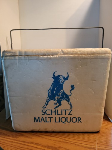 Schlitz beer styrofoam cooler - beer,