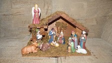 Nativity Set with Stable and Figures