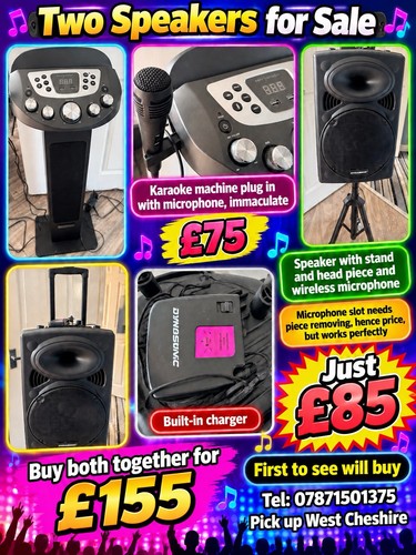 Two speakers for sale - two,