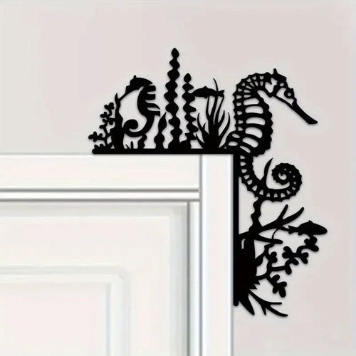 Seahorse black metal - black,