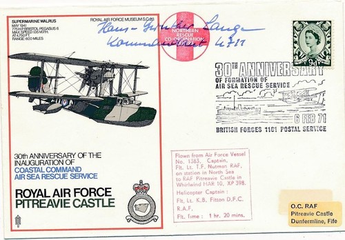 Hans günther lange signed raf - hans-günther,