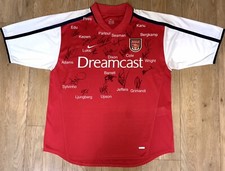 2000-2001 Arsenal Squad Signed