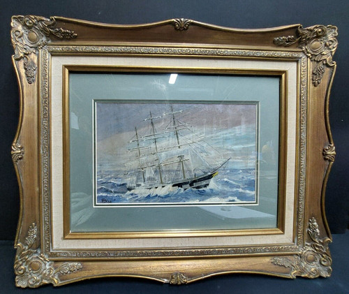 Antique style gilded framed - gilded,
