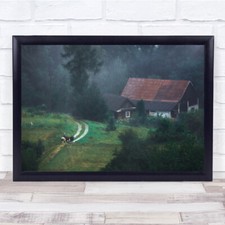 Old Building House Green Field