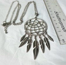 Long Silver Tone Metal, Clear