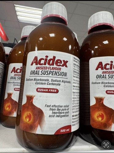 Acidex oral suspension - oral, suspension,