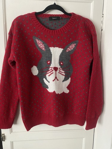 Impact red intarsia - intarsia, rabbit