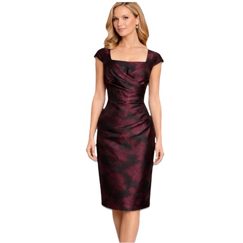 Alexon burgundy ruched - burgundy,