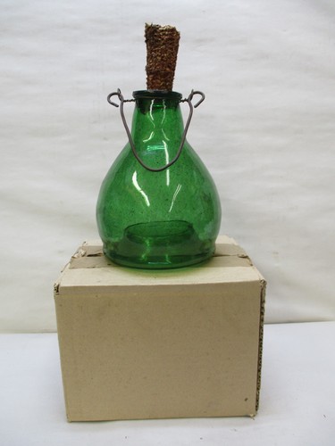 Vintage green hanging glass - green,