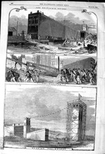 Original Old Antique Print