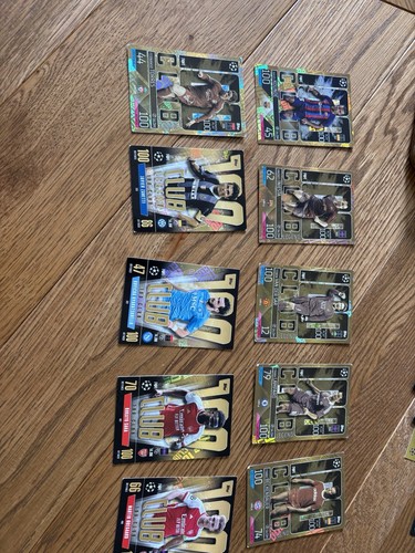 100 club football cards - 10,