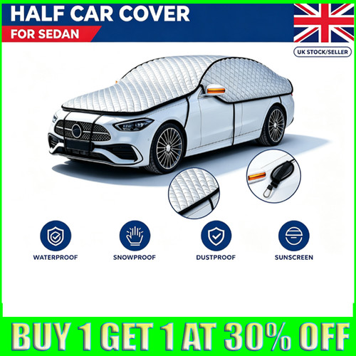 Half car cover - half, with