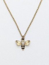 M&S Gold Tone Bee Necklace