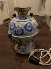 1990 HandPainted Electric Russian Samovar Tea Tula Khokhloma