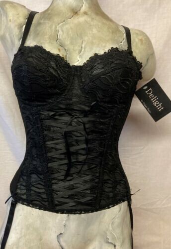 Delight lace padded suspender - delight,